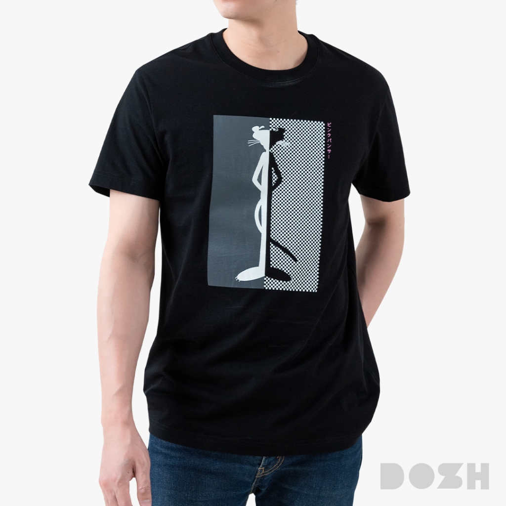 DOSH MEN'S T-SHIRTS PINK PANTHER เสื้อยืดคอกลมผู้ชาย 9DPPMT5018-BL