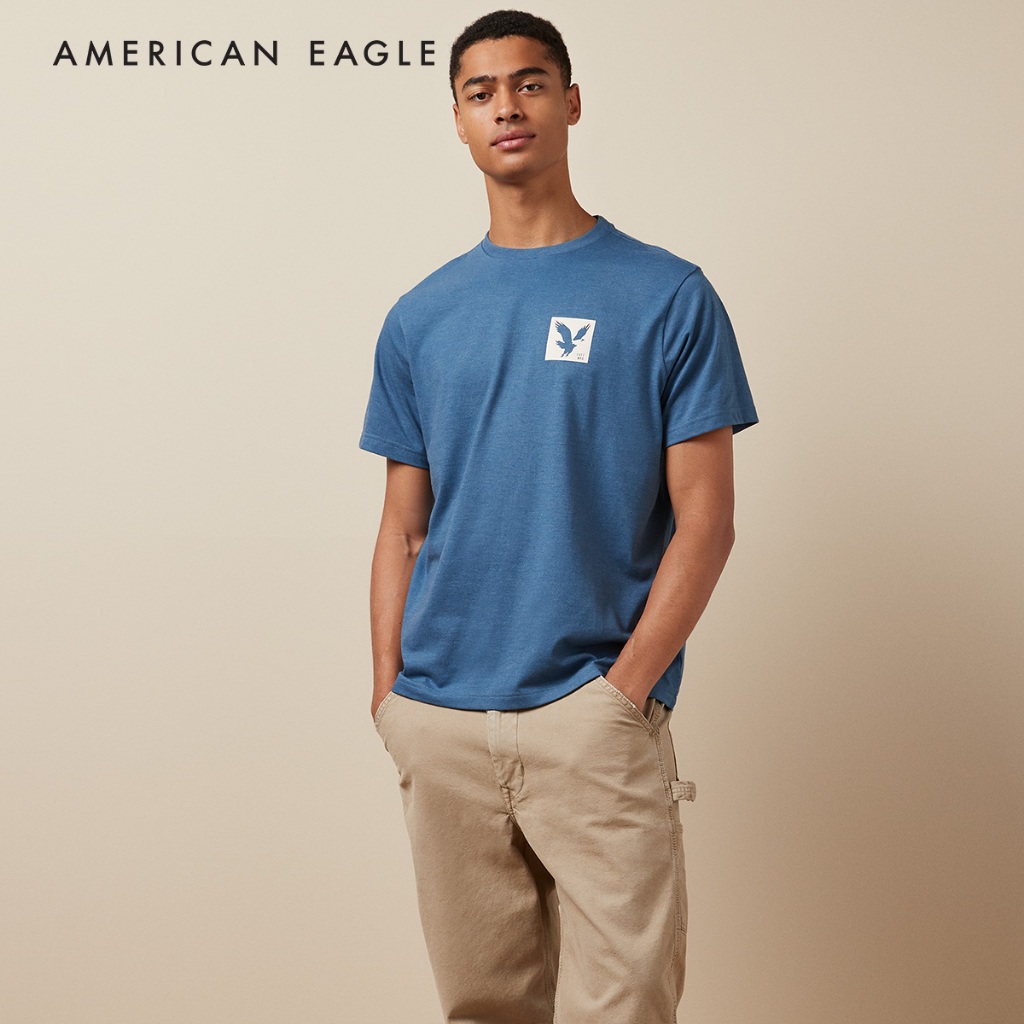 American Eagle 24/7 Good Vibes Graphic T-Shirt เสื้อยืด ผู้ชาย กราฟฟิค (EMTS 017-3298-472)