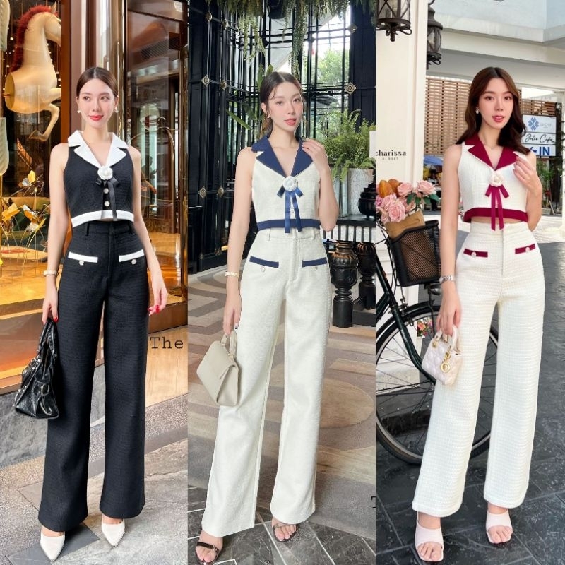 [พร้อมส่ง] กดได้เลยค่ะ/ The Gallery  ชุดเซ็ตเสื้อกางเกงขายาว