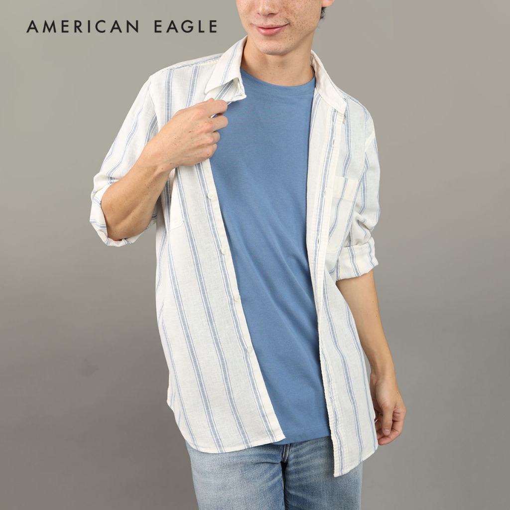 American Eagle Linen Shirt เสื้อเชิ้ต ผู้ชาย (EMSH 015-2519-106)