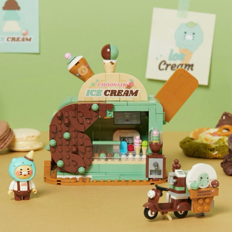 Pre-order เลโก้,ตัวต่อ ร้านไอศครีมชุนซิก Choonsik Dessert Brick Figure kakao friends