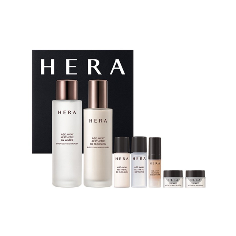 HERA AGE AWAY AESTHETIC BX WATER+EMULSION SET (170ml+150ml) 🤍🖤🤍🖤