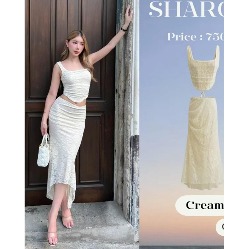 เดรสลูกไม้ juniper bkk