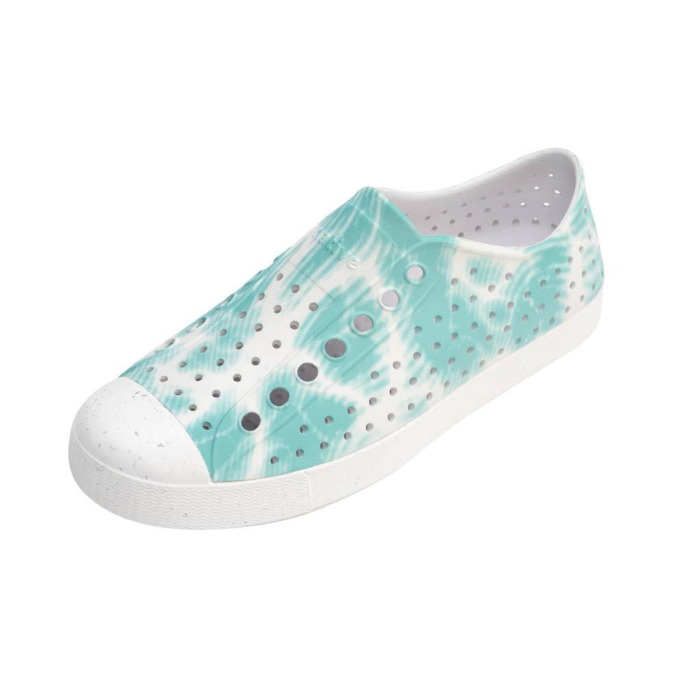 Native รองเท้ากันน้ำผู้ใหญ่ EVA รุ่น Jefferson Bloom Print Shell White/Shell White/Ocean