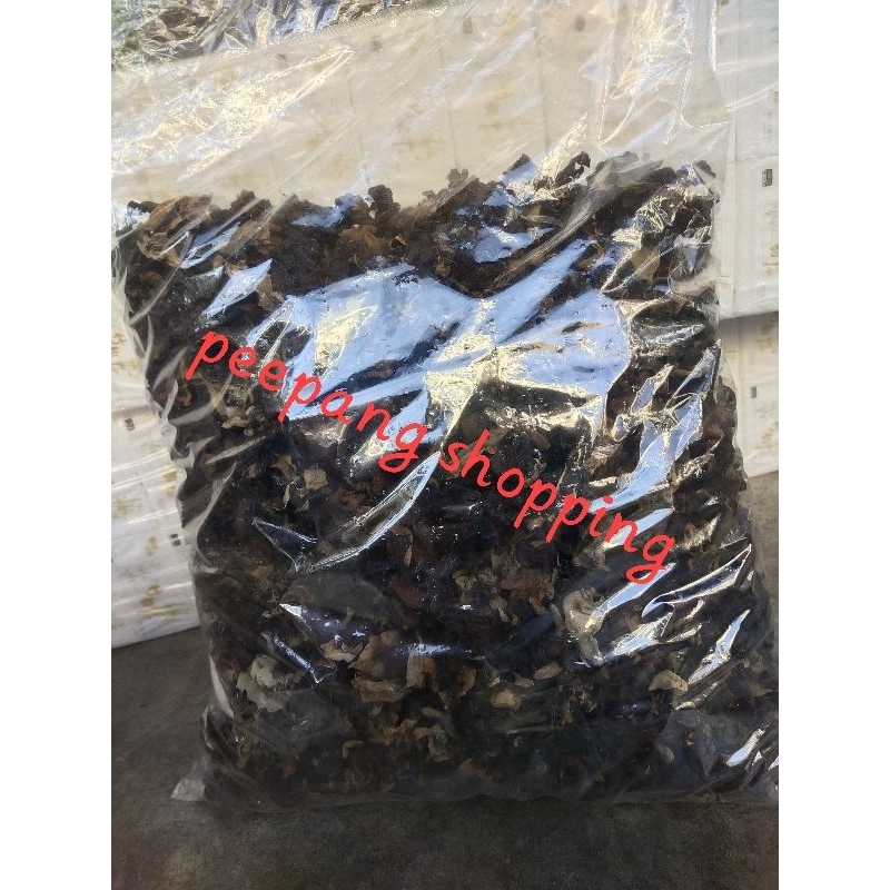 เห็ดหูหนูดำอบแห้ง ดอกใหญ่ ใหม่ สด สะอาด ถุงใหญ่ ขนาด 4 kg