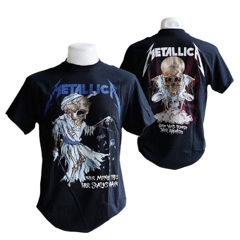 เสื้อยืดวงดนตรี METALLICA T-SHIRT ลาย DORIS (2018) ลิขสิทธิ์แท้ UK (MET02)