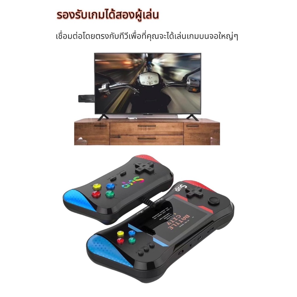 เกมบอยพกพา X7M Gameboy 3.5นิ้ว หน้าจอ HD LCD เครื่องเล่นเกมพกพา ในตัว500 in 1 เกม