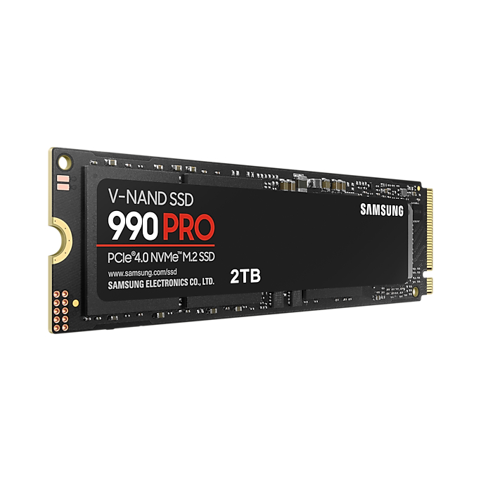 SAMSUNG 990 PRO SSD M.2 7,450 / 6,900 MB/s ความจุ 2TB : 5Y (990 PRO / MZ-V9P2T0BW)