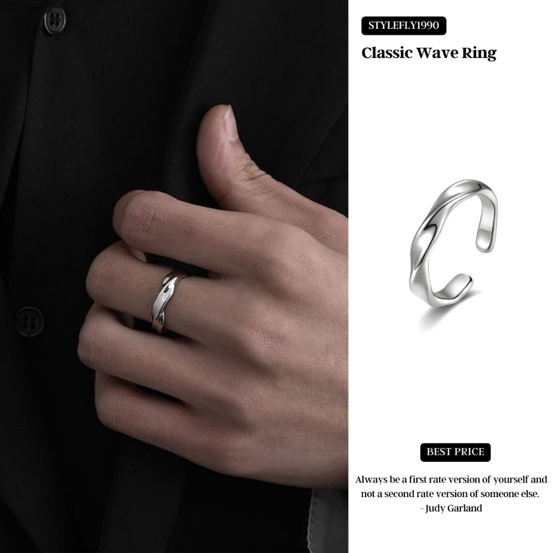 【 พร้อมส่ง 】Classic Wave Ring แหวนเกลียวคลื่นคลาสสิค
