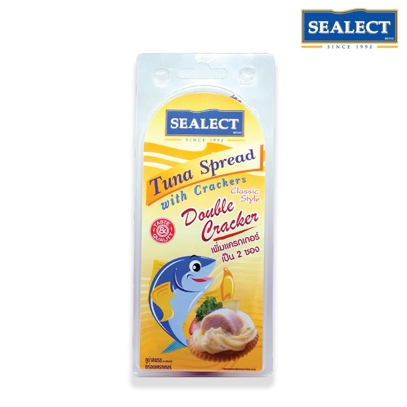 Sealect ซีเล็ค ทูน่า สเปรดคลาสสิค+แครก 85g แพ็ค