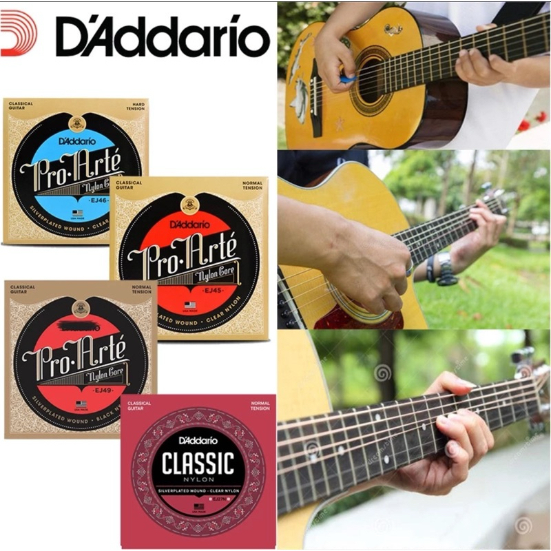 🔥🔥🔥รายละเอียดสายกีต้าร์คลาสสิค D’Addario EJ45/EJ-46/EJ27Nร้านMugenguitarshopจำหน่ายของแท้มีQr โค้ดสแ