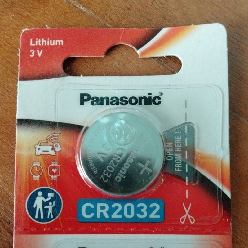 ถ่านพานาโซนิค Panasonic CR2032Lithium 3 โวลต์ ถ่านเครื่องตรวจระดับน้ำตาลในเลือด