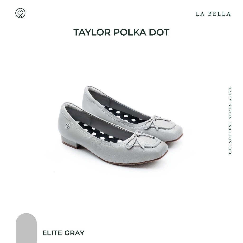 LA BELLA รุ่น TAYLOR POLKA DOT - ELITE GRAY