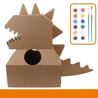 หุ่นกล่องDIY ของเล่นจำลองบทบาทสมมุติ หุ่นยนต์กล่อง