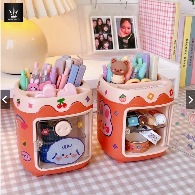 แถมฟรีสติ๊กเกอร์ รุ่นมินิ กล่องลิ้นชัก พลาสติก เก็บเครื่องสําอาง กล่องใส่เครื่องเขียน กล่องใส่ของ อเนกประสงค์ 7143