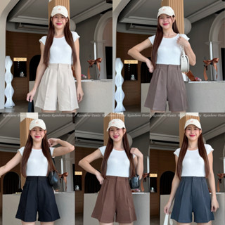 กางเกงขาสั้นสำหรับสาวๆสะโพกใหญ่(C) ขาสั้นเอวสูง ผ้าA80 💕 เหม…