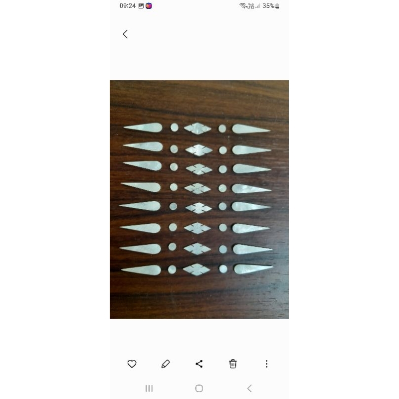 หอยมุกจานขาว(หยดน้ำ1ชุด350)