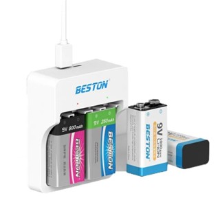 Beston เครื่องชาร์จถ่าน 9V แถมสายชาร์ 1pcs Beston เครื่องชาร…