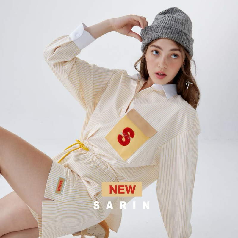 New !!! Sarin PuiPui pinstripe shirt