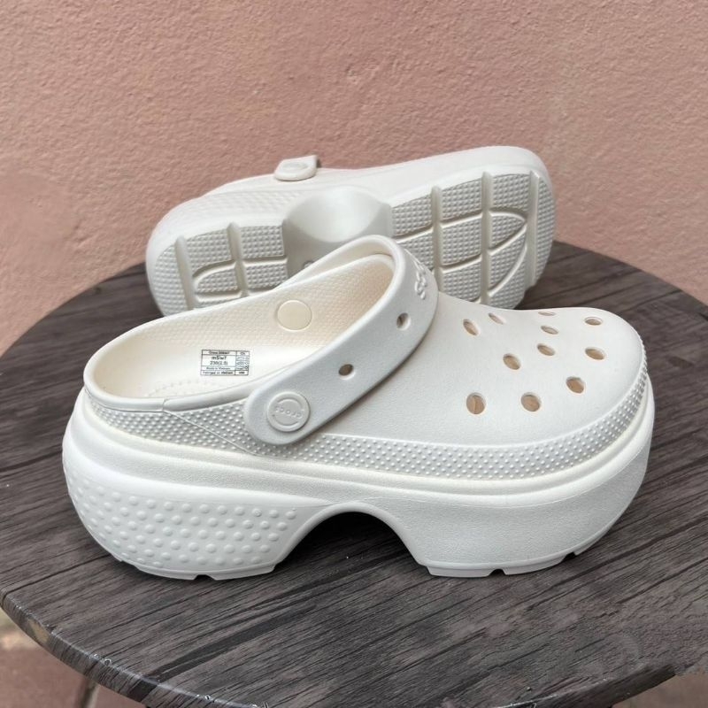 รองเท้า Crocs Stomp Clog Women ผู้หญิง ส้นตึก [ ของแท้💯 พร้อมส่ง ]