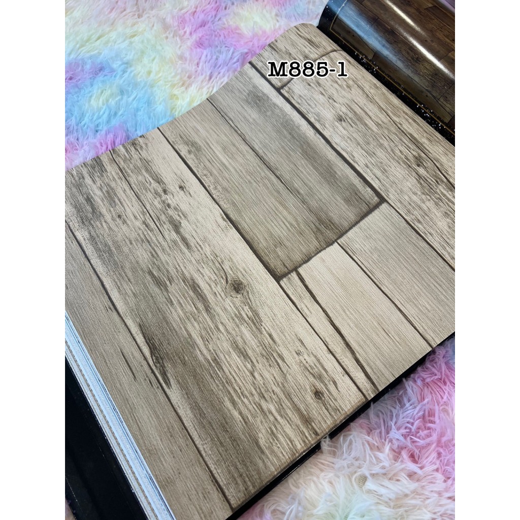 MDwallpaper วอลเปเปอร์ติดผนัง NEW GENERATION ชนิดทากาว ลายไม้