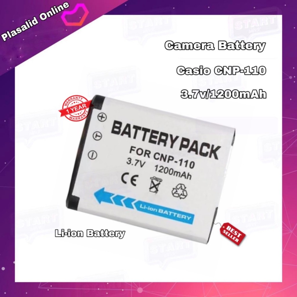 แบตเตอรี่กล้อง Camera Battery Casio CNP-110 / CNP110 (3.7v/1200mAh) Li-ion Battery For Casio Exilim Series
