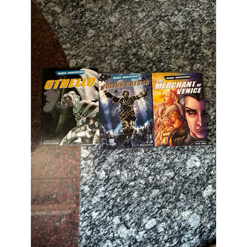 หนังสือการ์ตูนภาษาอังกฤษ manga Shakespeare othello, julius caesar, The merchant of vanice มือ 2