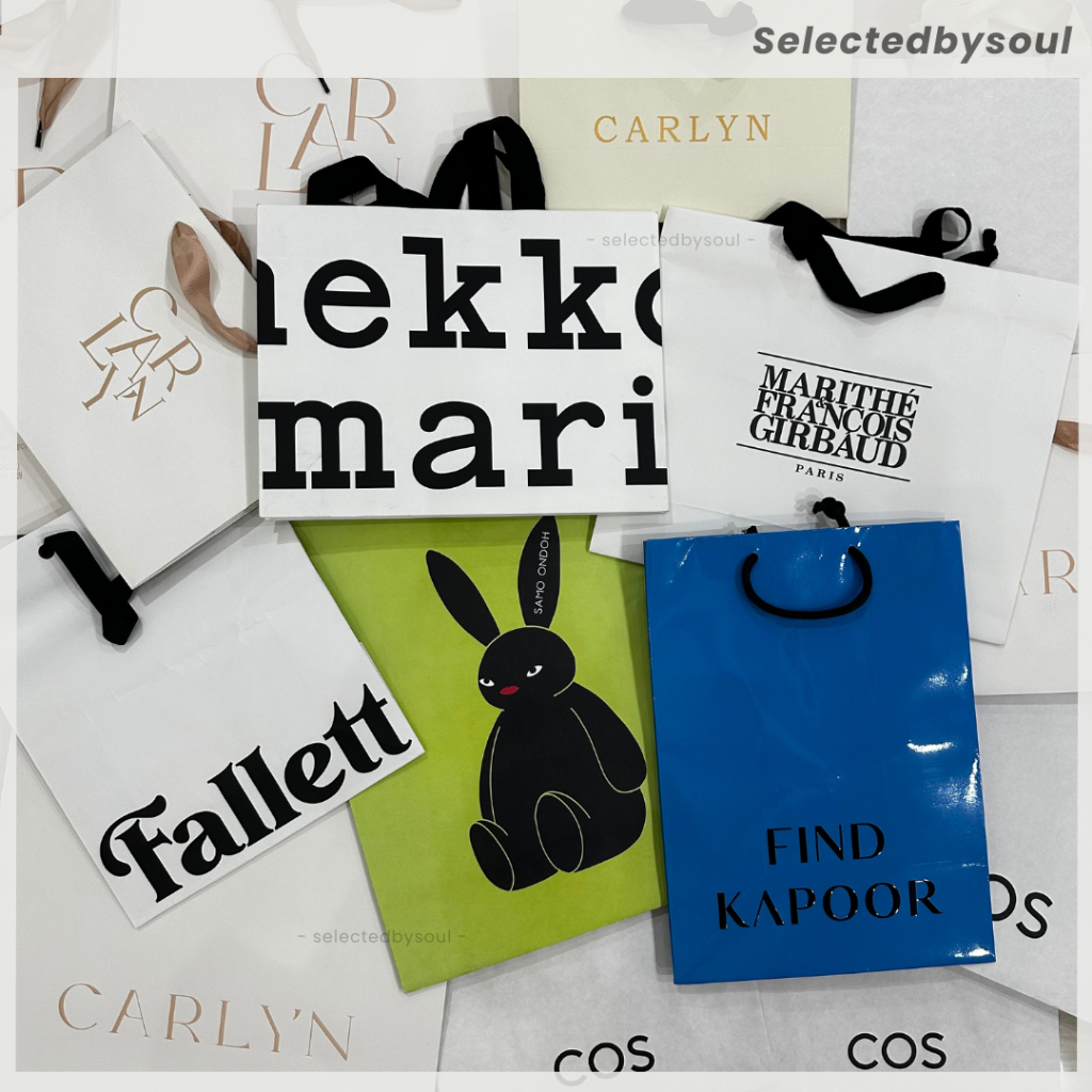 [พร้อมส่ง] ถุงกระดาษ Carlyn / Marithe / Find Kapoor / Marimekko / Fallett / Emis ของแท้100% ✨