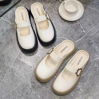 รองเท้าเปิดส้น อะไหล่แบบยอดฮิต สวยไฮโซมาก ใส่สบาย เข้ากับทุกชุด-1199
