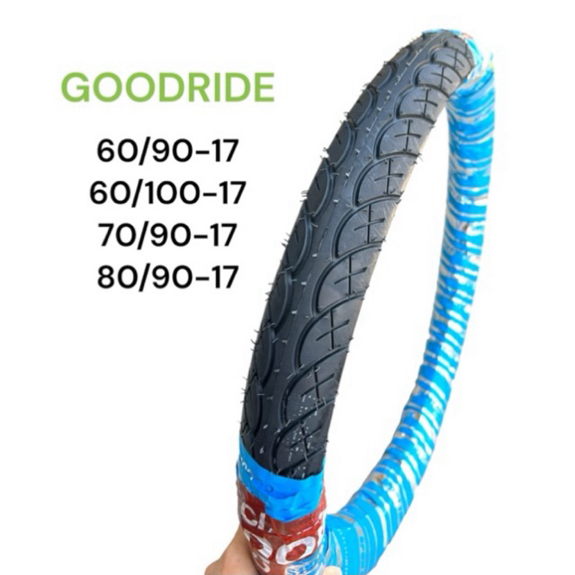 ยางนอกGoodrideลายเวฟ110i H502 เบอร์ 60/90-17 60/100-17(2.25-17) 70/90-17 (2.50-17) 80/90-17(2.75-17)
