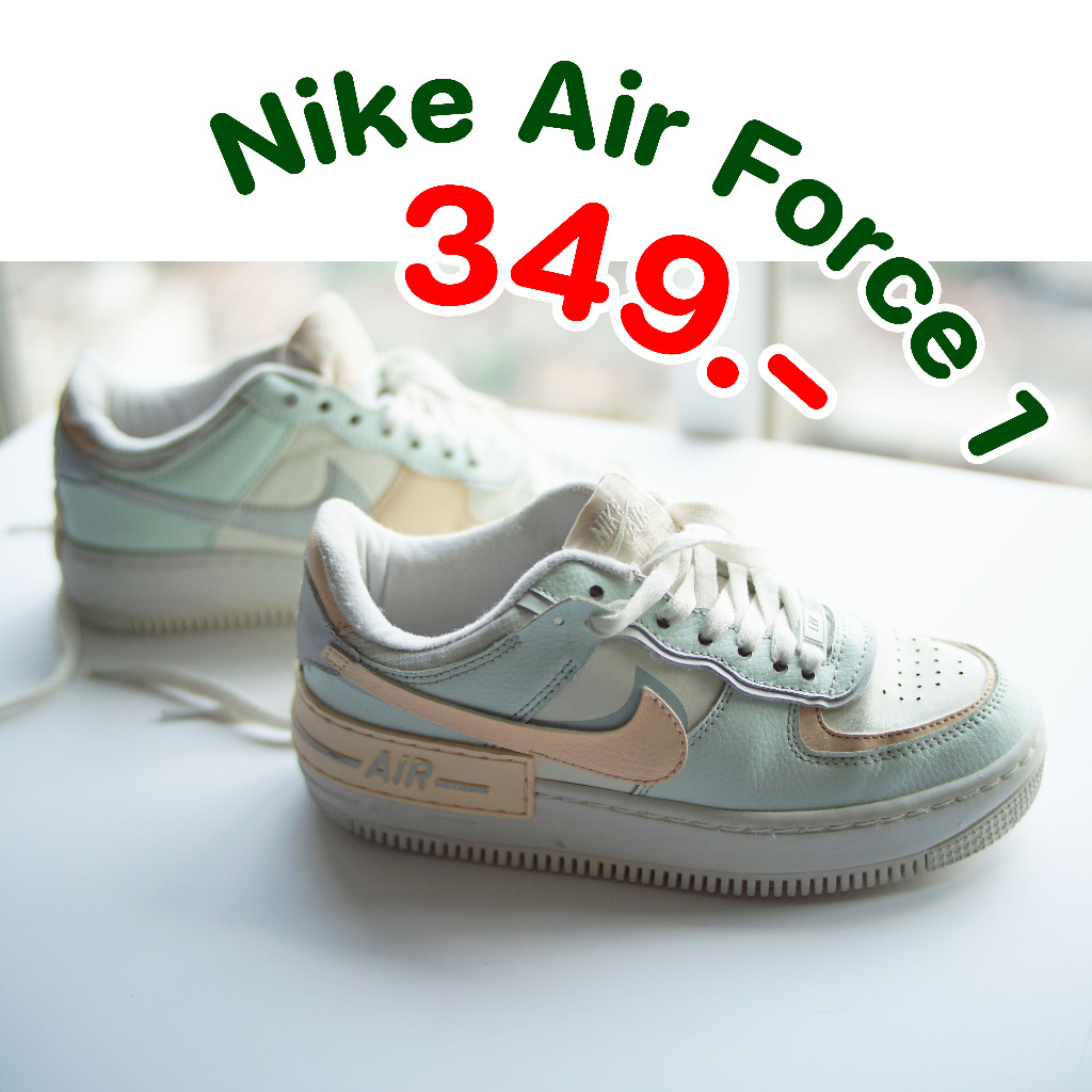 ส่งต่อ Nike Air Force 1 Low Shadow Sail Barely Green (W) มือสอง ไซส์ 37.5  (23.5 ซม) งานเกรด A