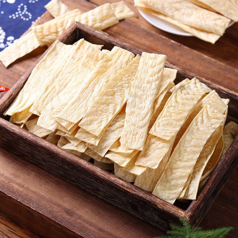ฟองเต้าหู้แผ่นนุ่ม ชาบู หม่าล่า เจ( 素黄金，腐竹片 ) 500g พร้อมส่ง ฟองเต้าหู้แห้ง อาหารเจ กินกับชาบูหม่าล่า สุกี้