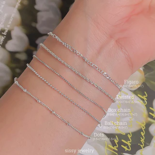 SissyJewelry // สร้อยข้อมือเงินแท้ (แจ้งจี้ช่องหมายเหตุ) Customized bracelets เลือกจี้เองได้🎁Free gift box🎁