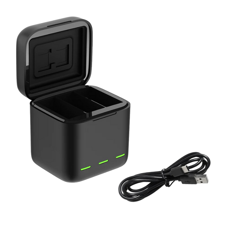 Telesin ที่ชาร์จ Battery GOPRO แบบกล่อง และ Stamina Battery 2ก้อน สำหรับ GOPRO 12/11/10/9