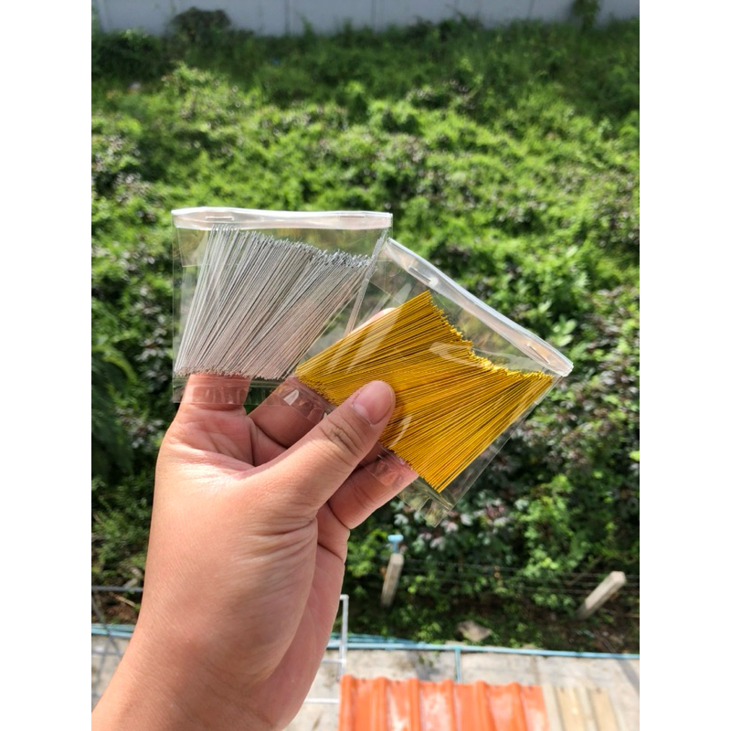 ลวดผ้าไตร ตัดสำเร็จ 300ชิ้น ขนาด5.5cm.