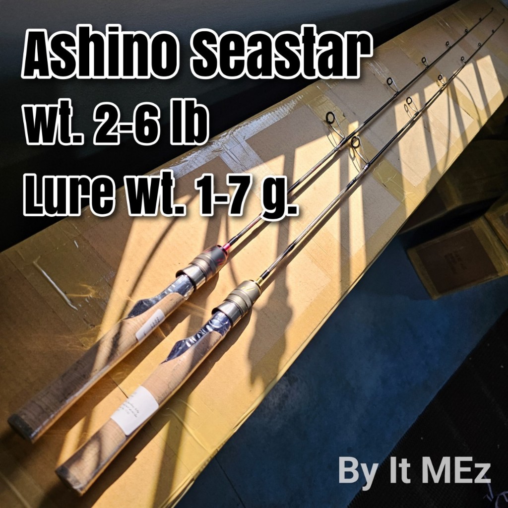 ของแท้ ราคาถูก คันตีเหยื่อปลอม UL Ashino Seastar Line wt. 2 - 6 lb เหมาะกับงานปลาเกล็ด สปิ๋ว ช่อน ตกหมึก Spinning