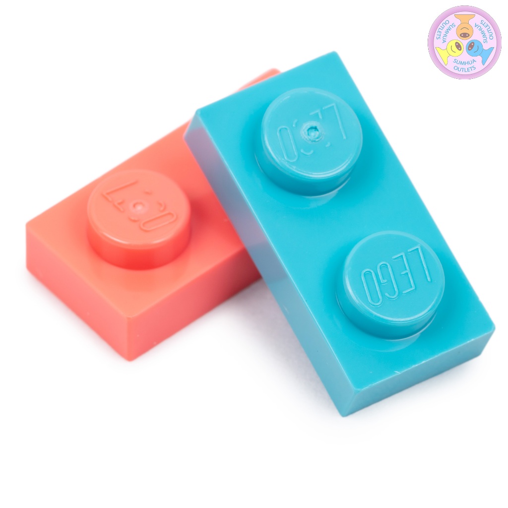 ชิ้นส่วน อะไหล่ เลโก้ Lego Part No. 3023, Plate 1 x 2, 1 ชิ้น (6258094, 4211398, 6097419, etc.) - รูปที่ 3