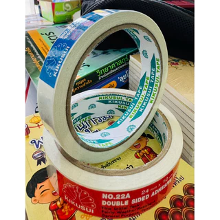เทปเยื่อกาว เทปกาว 2 หน้า 12mm/18mm/24mmsx10หลา คุณภาพสูง No. 22A KIKUSUI (คิคูซุย) สองหน้าบาง US.Station