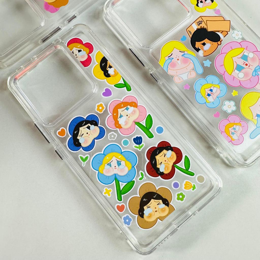 เคสใส OPPO คิงคองเเท้ ติดสติ๊กเกอร์ เคลือบเรซิ่น