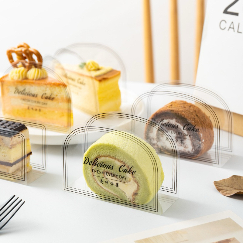 พลาสติกรองฐานเค้ก  ลาย Delicious Cake พลาสติกห่อเค้ก