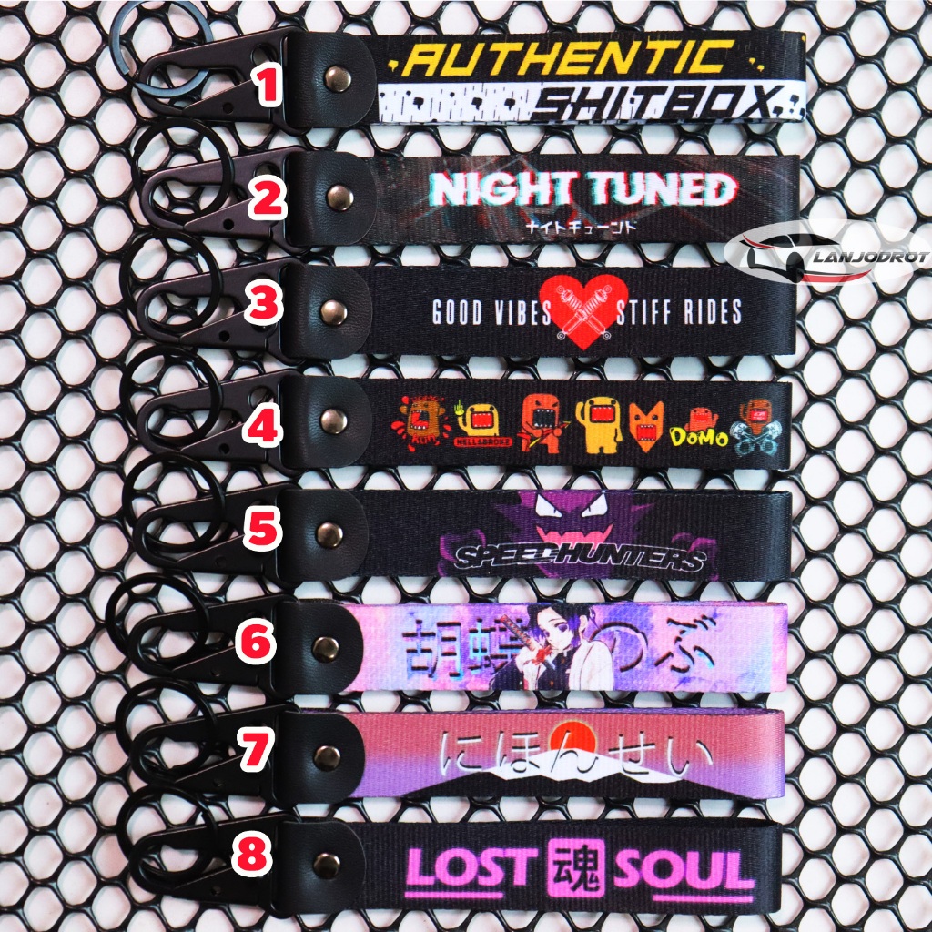 พวงกุญแจผ้า พวงกุญแจซิ่ง สไตล์ แต่งซิ่ง พวงกุญแจรถมอเตอร์ไซค์ V.42