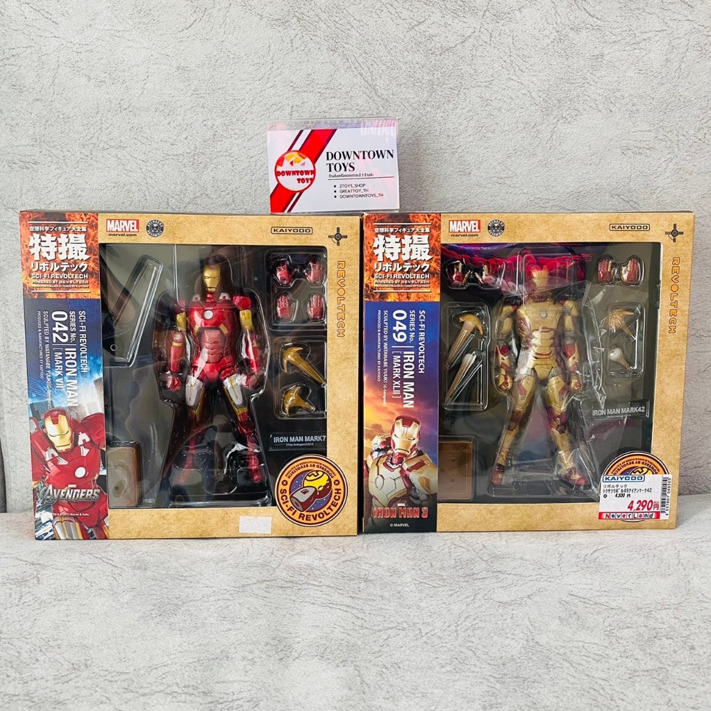 Iron man ไอร่อนแมน  revoltech 042 revoltech 049 Kaiyodo ของแท้ Marvel