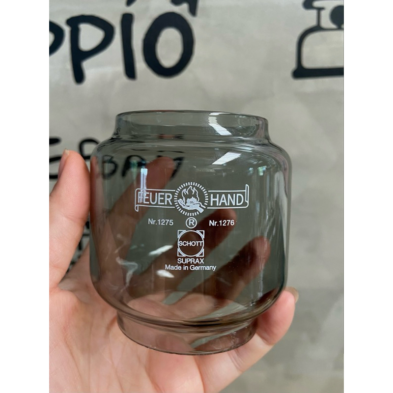 โป๊ะแก้ว สำหรับ Feuerhand baby  275, 276  Dietz D76,D78 แก้วทนไฟ100% สีสวยงาม มี 4 สี สีชาเข้ม  เขียว  น้ำเงิน  และ เทา - รูปที่ 7