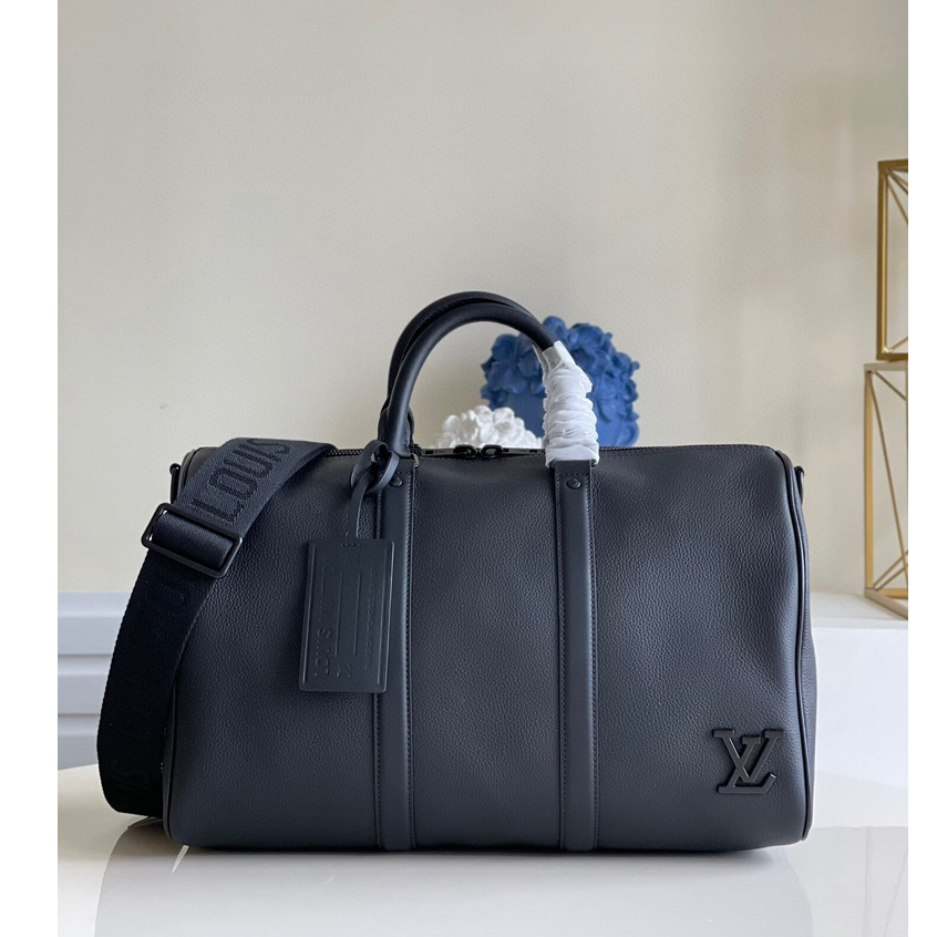 พรี​ ราคา10400 Lv Louis Vuitton Keepall 40cm M57088 หนังแท้ กระเป๋าสะพายไหล่ กระเป๋าเดินทาง size42 x 26 x 20 cm.