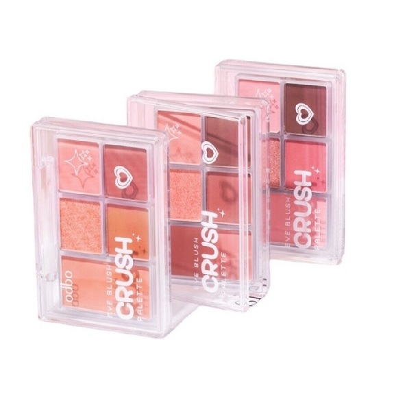 Odbo (ODS04)Eye Blush Crush Palette 6g.โอดีบีโอ อาย บรัช ครัช พาเลท อายและบรัชในตลับเดียว.