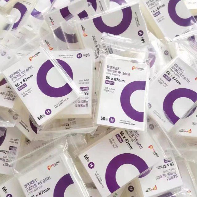 [พร้อมส่งจากไทย] ซองใส่โฟโต้การ์ด ไอดอลเกาหลี Popcorn หนา 90 ไมครอน ขนาด 56*87 ไม่ดูดโฮโลแกรม 50 ใบ