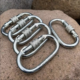 คาราไบเนอร์ ตะขอล็อค ตะขอปีนเขา คาราไบเนอร์ปีนเขา รูปทรง O ล…