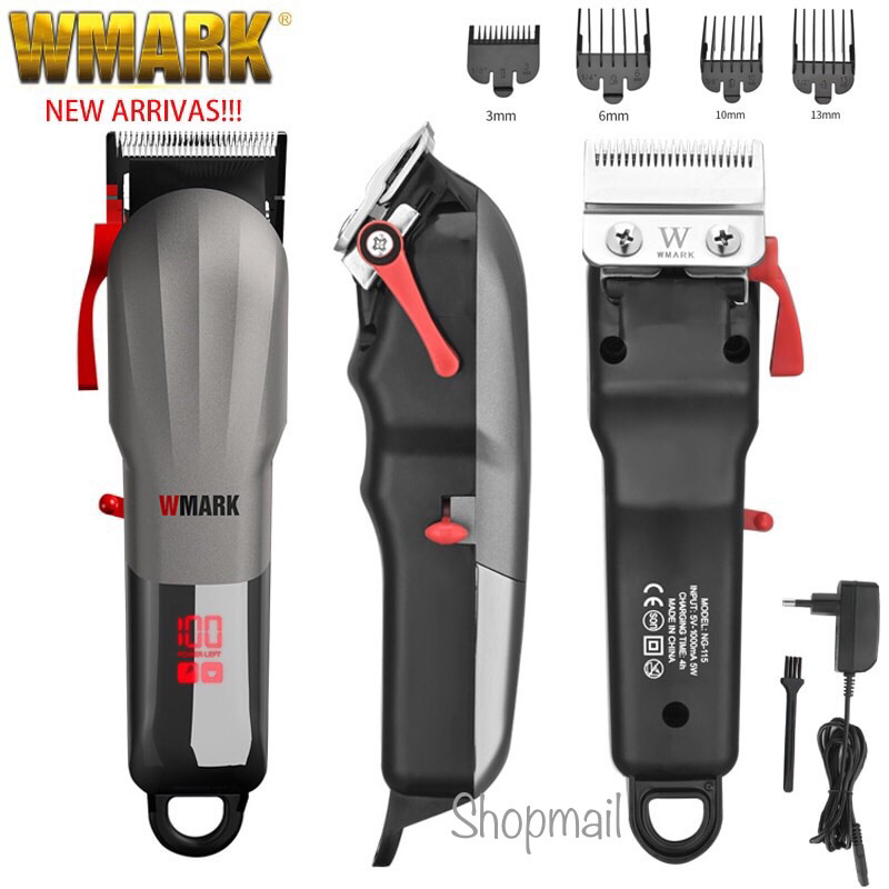 ปัตตาเลี่ยนWmark NG-115 สำหรับช่างตัดผมมืออาชีพ หรือ ใช้งานเองที่บ้าน (ฟันคมพร้อมใช้งานทันที)