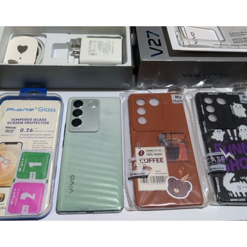 Vivo V27 5G มือสอง (8/256GB) Dimensity 7200 AMOLED 120Hz 4600mAh (66W) ประกันถึง 15/06/67