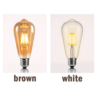 E27 Filament Edison Bulb G80 หลอดไฟ longzu หลอดไฟวอร์มไวท์ 220V หลอดไฟหลอดไส้โบราณ
